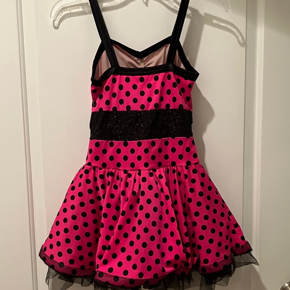 Weissman Pink and Black Polka Dot Costume/dress - Picture 3 of 6